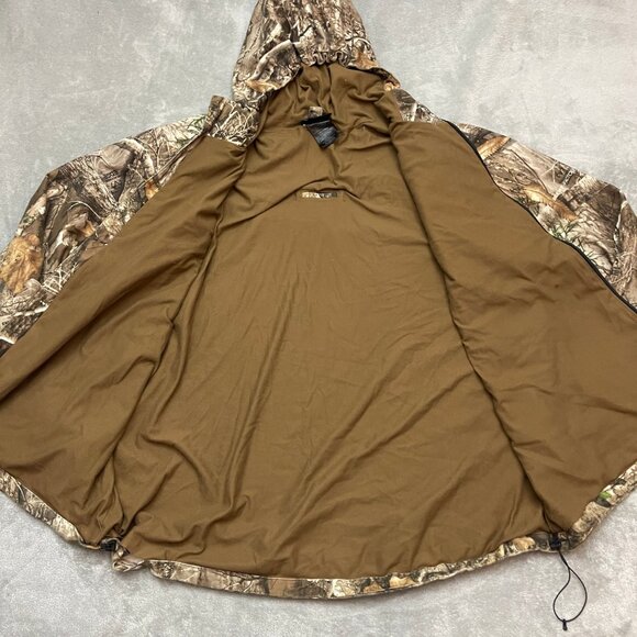 Real Tree Jacket Edge Scent Factor Camo Hunting Full Zip Hooded Mens XXL (Flaws) - Picture 6 of 13
